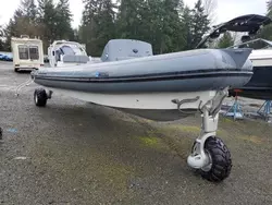 Salvage boats for sale at Arlington, WA auction: 2015 SLG 7.7RIB