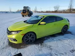 Salvage cars for sale at Montreal Est, QC auction: 2019 Honda Civic Sport