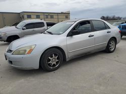 Salvage cars for sale from Copart Wilmer, TX: 2005 Honda Accord DX