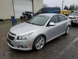 Salvage cars for sale at Woodburn, OR auction: 2011 Chevrolet Cruze LTZ