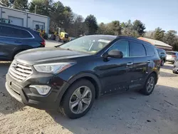 Salvage cars for sale at Mendon, MA auction: 2016 Hyundai Santa FE SE