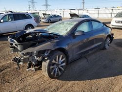 Salvage cars for sale at Elgin, IL auction: 2025 Tesla Model 3