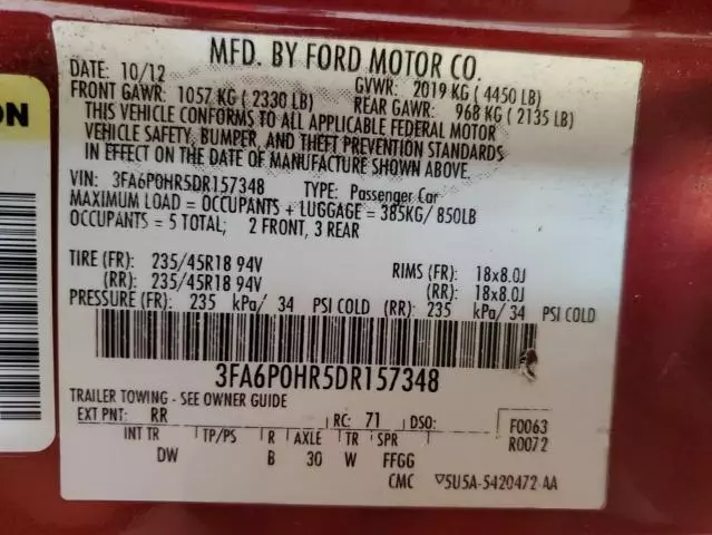 2013 Ford Fusion SE