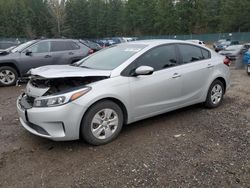 KIA salvage cars for sale: 2018 KIA Forte LX