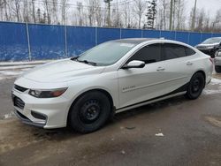 Salvage cars for sale at Moncton, NB auction: 2016 Chevrolet Malibu Premier