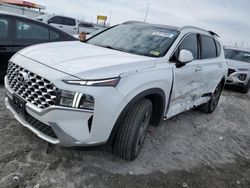 Salvage cars for sale at Cahokia Heights, IL auction: 2021 Hyundai Santa FE SEL