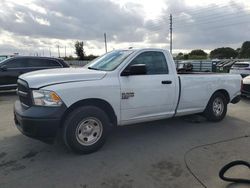 Salvage cars for sale at Miami, FL auction: 2021 Dodge RAM 1500 Classic Tradesman