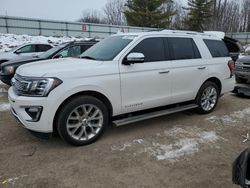 Vehiculos salvage en venta de Copart Davison, MI: 2019 Ford Expedition Platinum