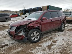 Salvage cars for sale at Colorado Springs, CO auction: 2015 Chevrolet Traverse LT