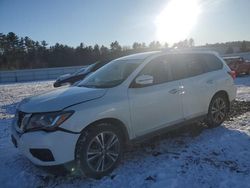 Salvage cars for sale at Windham, ME auction: 2019 Nissan Pathfinder S