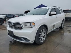 Salvage cars for sale at Grand Prairie, TX auction: 2017 Dodge Durango SXT