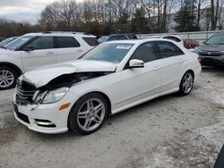 Salvage cars for sale at North Billerica, MA auction: 2013 Mercedes-Benz E 350 4matic