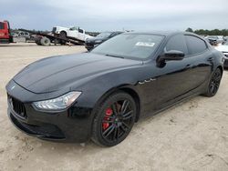 Salvage cars for sale at Houston, TX auction: 2017 Maserati Ghibli S