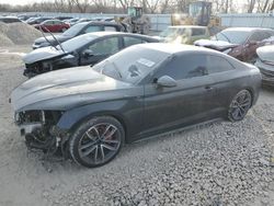 Salvage cars for sale at Franklin, WI auction: 2018 Audi S5 Premium Plus