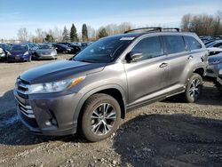 Toyota salvage cars for sale: 2018 Toyota Highlander LE