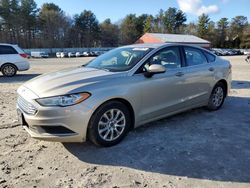 Salvage cars for sale at Mendon, MA auction: 2018 Ford Fusion S