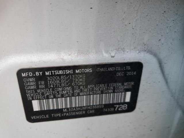 2015 Mitsubishi Mirage DE