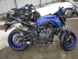 Salvage motorcycles for sale at Cahokia Heights, IL auction: 2022 Yamaha MT07