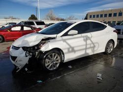 Salvage cars for sale at Littleton, CO auction: 2014 Hyundai Elantra SE