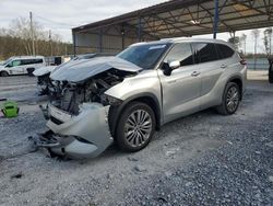 Salvage cars for sale at auction: 2021 Toyota Highlander Hybrid Platinum