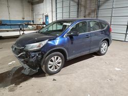 Salvage cars for sale at Woodhaven, MI auction: 2015 Honda CR-V LX