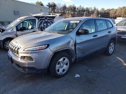 Salvage cars for sale at Exeter, RI auction: 2015 Jeep Cherokee Sport