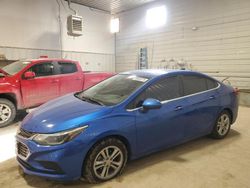 Salvage cars for sale at Des Moines, IA auction: 2017 Chevrolet Cruze LT