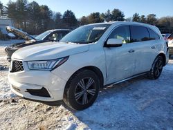 Salvage cars for sale at Mendon, MA auction: 2018 Acura MDX