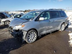 Toyota salvage cars for sale: 2017 Toyota Sienna XLE