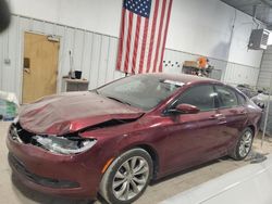 Salvage cars for sale at Des Moines, IA auction: 2015 Chrysler 200 S