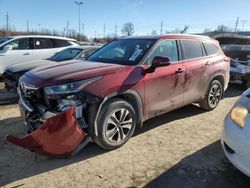 Salvage cars for sale at Bridgeton, MO auction: 2021 Toyota Highlander XLE