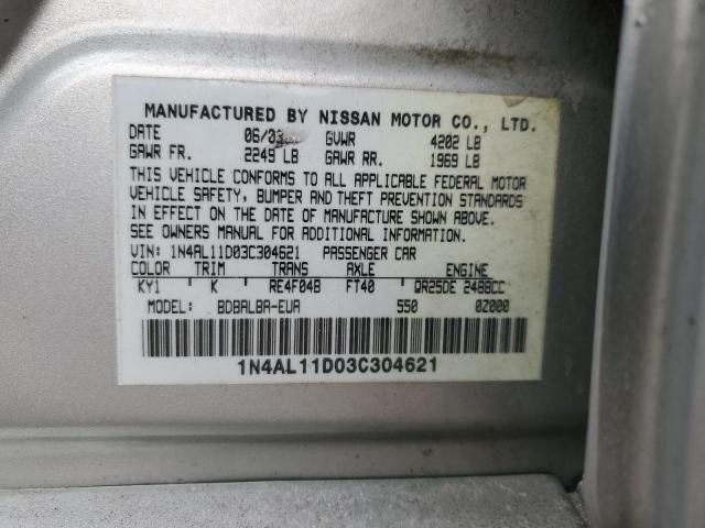 2003 Nissan Altima Base