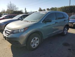 Salvage cars for sale at San Martin, CA auction: 2012 Honda CR-V LX