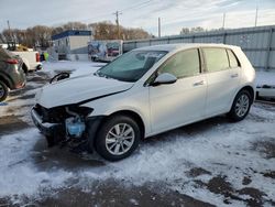 Volkswagen Golf salvage cars for sale: 2018 Volkswagen Golf S