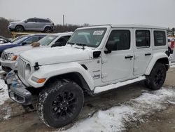 Salvage cars for sale at Windsor, NJ auction: 2023 Jeep Wrangler Sahara 4XE