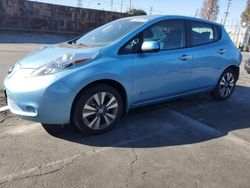 Salvage cars for sale at Wilmington, CA auction: 2015 Nissan Leaf S