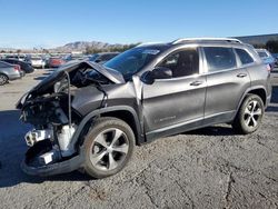 Salvage cars for sale at Las Vegas, NV auction: 2019 Jeep Cherokee Limited