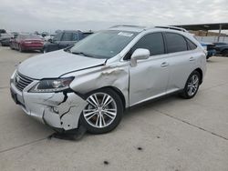 Salvage cars for sale at Grand Prairie, TX auction: 2015 Lexus RX 350