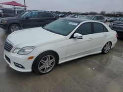 Salvage cars for sale at Grand Prairie, TX auction: 2010 Mercedes-Benz E 550 4matic