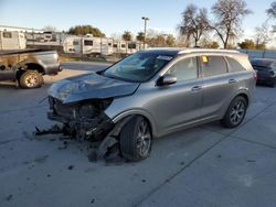 Salvage cars for sale from Copart Sacramento, CA: 2017 KIA Sorento SX