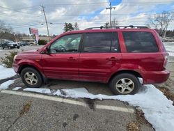 Salvage cars for sale at North Billerica, MA auction: 2006 Honda Pilot EX