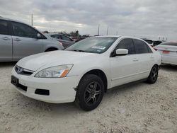 Salvage cars for sale at Taylor, TX auction: 2007 Honda Accord LX