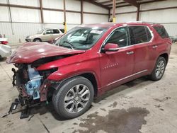 Chevrolet salvage cars for sale: 2018 Chevrolet Traverse Premier