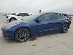 Salvage cars for sale at Grand Prairie, TX auction: 2021 Tesla Model 3