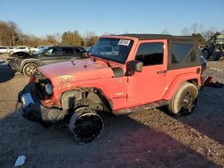 Jeep Wrangler salvage cars for sale: 2013 Jeep Wrangler Sahara