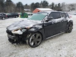 Salvage cars for sale at Mendon, MA auction: 2015 Hyundai Veloster Turbo