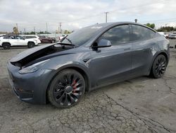 Salvage cars for sale at Colton, CA auction: 2022 Tesla Model Y