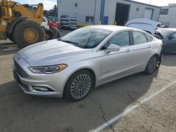 Salvage cars for sale at Vallejo, CA auction: 2018 Ford Fusion TITANIUM/PLATINUM HEV