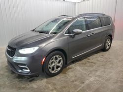 Chrysler Pacifica Limited salvage cars for sale: 2022 Chrysler Pacifica Limited