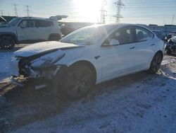 Salvage cars for sale at Elgin, IL auction: 2021 Tesla Model 3